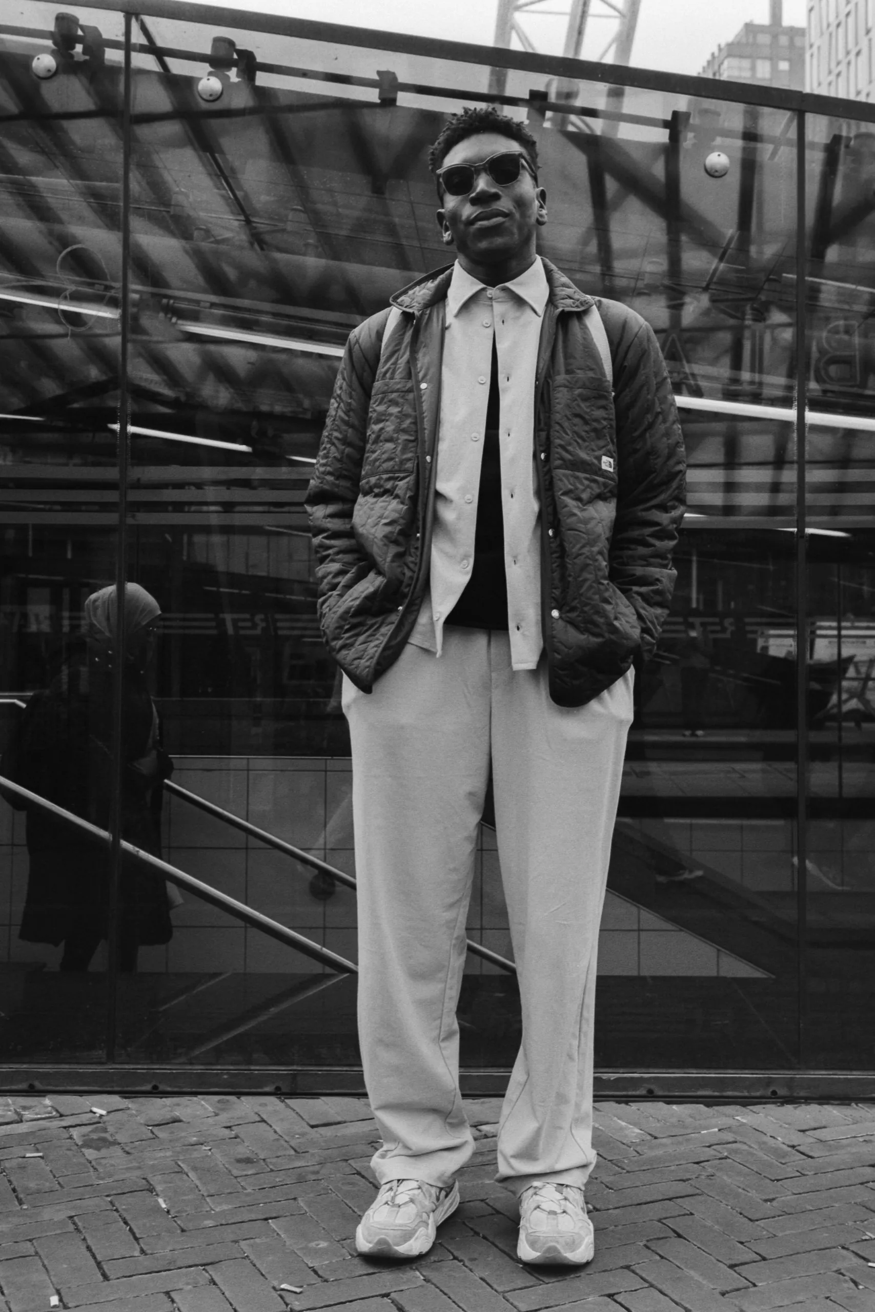 Street photography portrait in the Netherlands Rotterdam Blaak