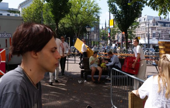 Layer photo in Rotterdam taken with fujifilm XE-3 multiple people in the frame.