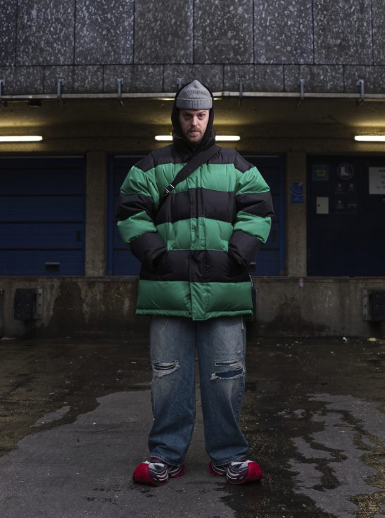 Street portrait man fashion clothing rotterdam.