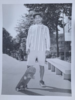 Darkroom print #Skater B&W.